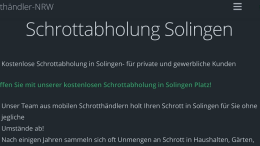 Schrottabholung Solingen